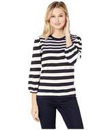 Thumbnail for your product : CeCe Long Sleeve Jersey Striped Pullover Sweater