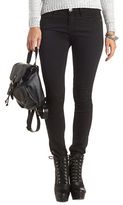 Thumbnail for your product : Charlotte Russe Low Rise Black Skinny Jeans