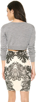 Thumbnail for your product : McQ Layered V Neck Cropped Top