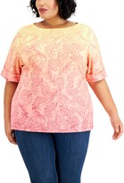 Thumbnail for your product : Karen Scott Plus Size Boatneck Top, Created for Macy's
