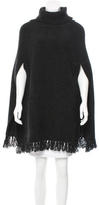 Thumbnail for your product : A.P.C. Wool Fringe-Trimmed Cape