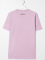 Thumbnail for your product : Stone Island Junior TEEN round logo print T-shirt