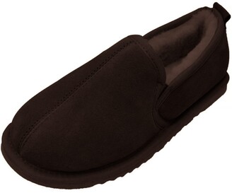 Mens Leather Slippers Lined | Shop the world's largest collection of  fashion | ShopStyle