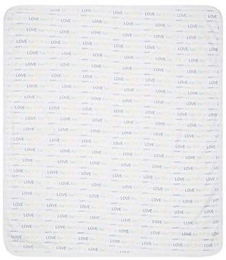 Lisa Perry Double-Sided Pima Cotton Baby Blanket - Blue