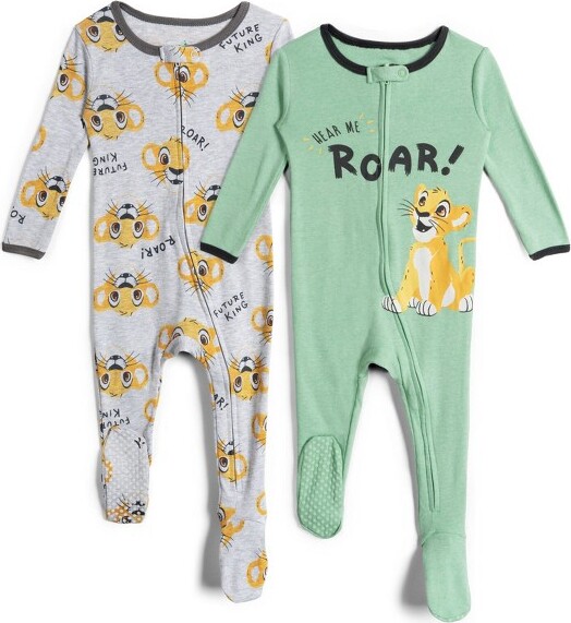 Disney Pixar Toy Story Buzz Lightyear Woody Newborn Baby Boys 2 Pack Zip Up Sleep N' Play Coveralls 3-6 Months