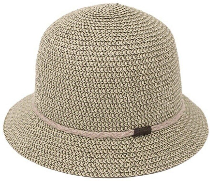 The Hat Company Ladies Narrow Brim Summer Straw Bucket Hat S334 (Taupe 56cm) ShopStyle