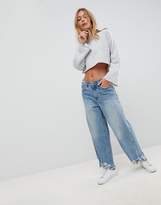 Thumbnail for your product : NATIVE YOUTH Wide Sleeve Crop Top With Raw Edge