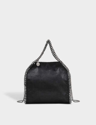 Stella McCartney Minibella Tote Silver Chain Bag in Black Eco Leather