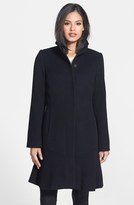 Thumbnail for your product : George Simonton Couture Lambswool Blend Fit & Flare Coat