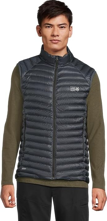 Mountain Hardwear Ghost Whisperertm Vest Men's Clothing Moon Blue : SM Down/Nylon