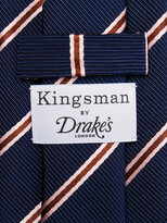 Thumbnail for your product : Kingsman + Drake's 8cm Striped Silk And Cotton-Blend Faille Tie