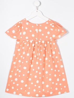 Knot Dotted Cotton Dress