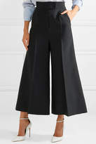 Thumbnail for your product : Roksanda Cropped Wool-blend Wide-leg Pants - Black