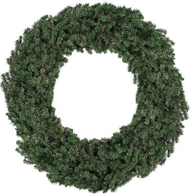 NORTHLIGHT Canadian Pine Artificial Christmas Wreath 60-Inch Unlit