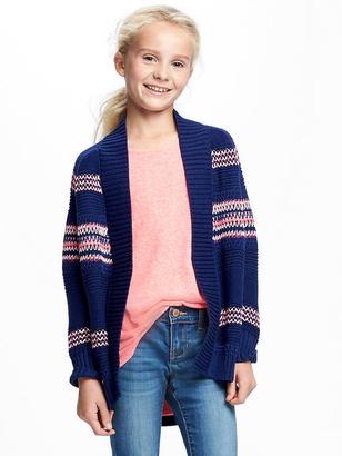 Old Navy Textured Open-Front Cardi for Girls