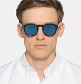 Thumbnail for your product : Illesteva Leonard D-Frame Acetate Mirrored Sunglasses