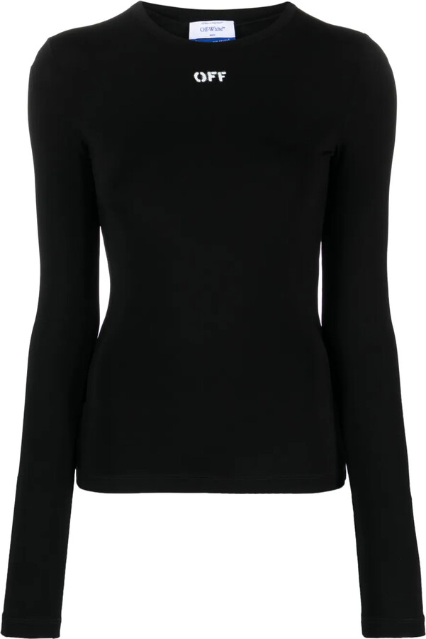 Off-White Off-Stamp stretch-jersey top