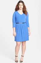 Thumbnail for your product : Tahari by ASL Jersey A-Line Dress (Plus Size)
