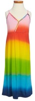 Thumbnail for your product : Flowers by Zoe Rainbow Ombré Dress (Toddler Girls & Little Girls)