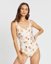 Thumbnail for your product : Cleonie - Women's Neutrals One-Piece Swimsuit - Amalfi Shell Maillot One-Piece - Size One Size, L at The Iconic