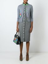 Thumbnail for your product : Olympia Le-Tan beaded paint splatter cardigan - women - Silk/PVC - S