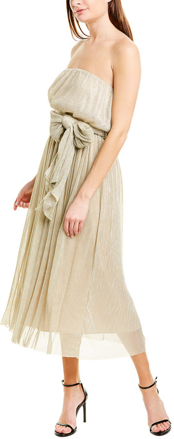 misha janelle pleated dress