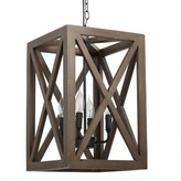 Thumbnail for your product : Brown Wood and Iron 4 Light Valencia Chandelier