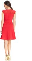 Thumbnail for your product : Spense Petite Textured Fit & Flare Dress