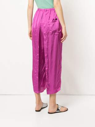 Aalto pleated detail cropped trousers
