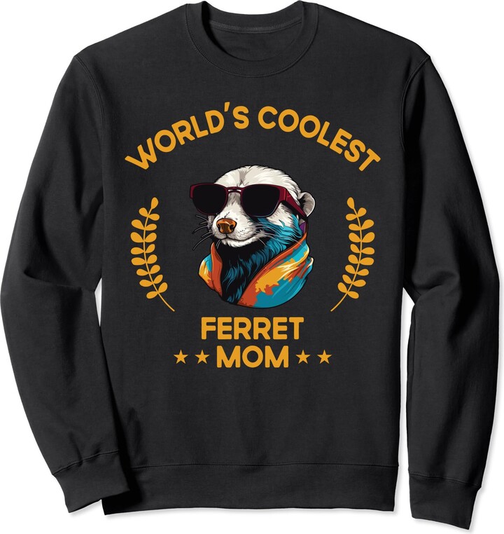 The Woof Wardrobe World's Coolest Mom Mama Women Mother Funny Ferret(02)