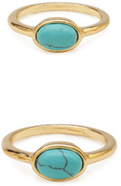 Thumbnail for your product : Forever 21 Faux Turquoise Ring Set