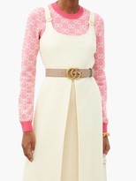 Thumbnail for your product : Gucci GG-logo Leather Belt - Pink