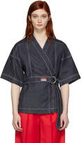 Kenzo Navy Denim Kimono Blouse