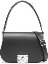 Thumbnail for your product : Calvin Klein Bonnie Grosgrain-trimmed Leather Shoulder Bag
