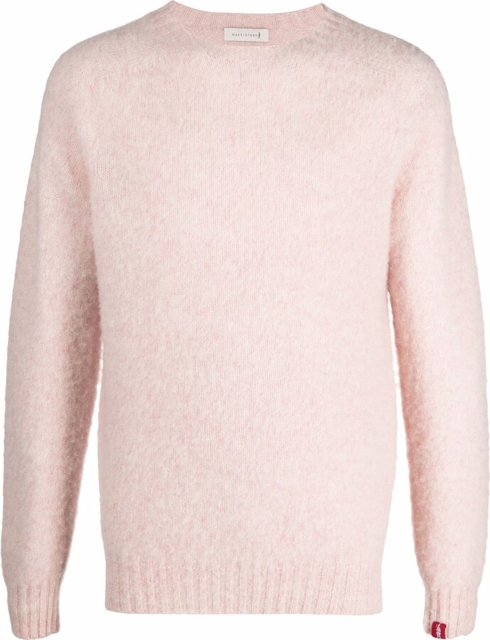 pink crew neck jumper