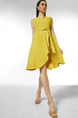 Karen Millen Soft Tailored Short Waterfall Dress