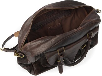 Vida Vida Men's Wandering Soul Dark Brown Leather Travel Bag