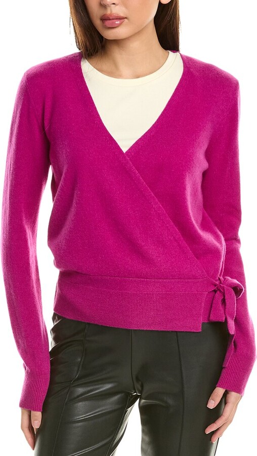 InCashmere Tie-Side Cashmere Cardigan