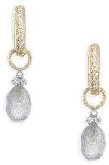 Jude Frances Provence Champagne Briolette Diamond & Labradorite Earring Charms