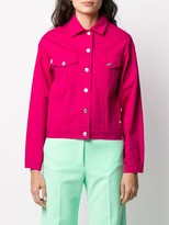 Thumbnail for your product : MSGM Boom logo print logo patch jacket