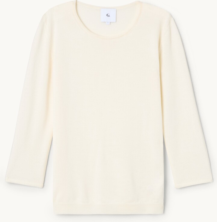 goop GWYN Viv T-Shirt | Ivory | Size XS