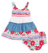 Thumbnail for your product : Sweet Heart Rose Mixed Print Sundress & Bloomers (Baby Girls)