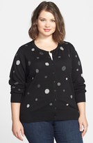 Thumbnail for your product : Foxcroft Dot Cardigan (Plus Size)