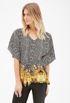 Thumbnail for your product : Forever 21 contemporary baroque print blouse