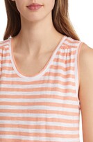 Thumbnail for your product : Caslon Smocked Shoulder Tank