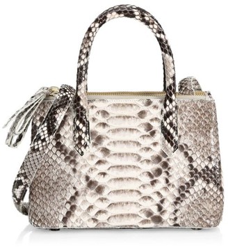 Nancy Gonzalez Mini Nix Python Top Handle Bag
