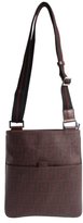 Thumbnail for your product : Fendi plum zucca pattern canvas leather accent shoulder bag