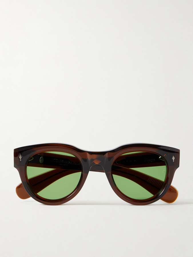 Jacques Marie Mage Molitar Round-frame Acetate Sunglasses - Brown