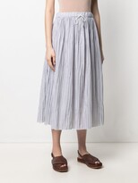 Thumbnail for your product : Fabiana Filippi Striped-Gathered Skirt
