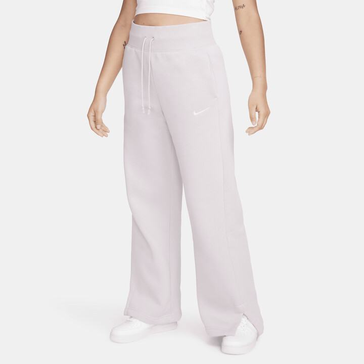 Nike Women's Sportswear Phoenix Fleece High-Waisted Wide-Leg Sweatpants in  Purple - ShopStyle Activewear Pants